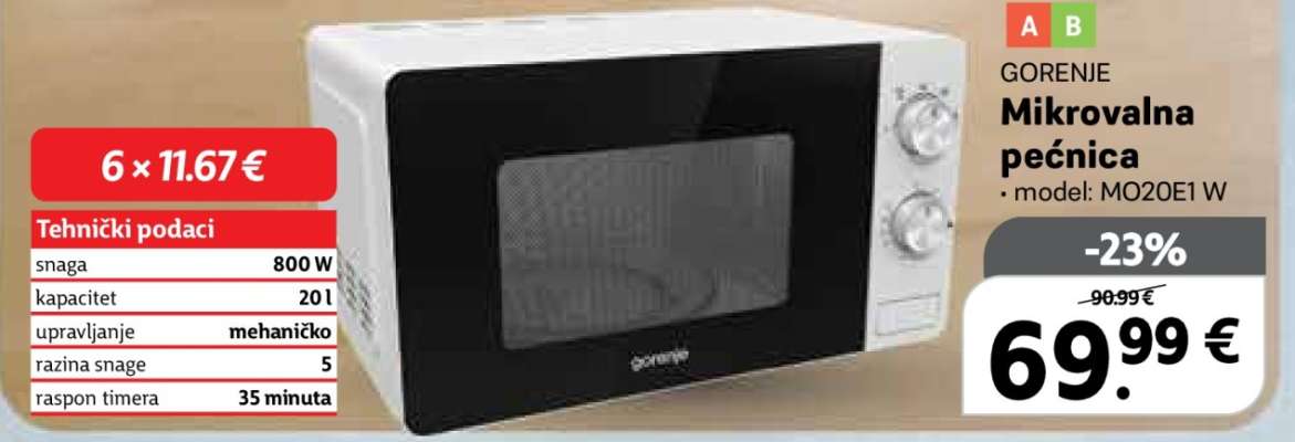 GORENJE Mikrovalna pećnica