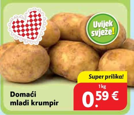 Domaći mladi krumpir
