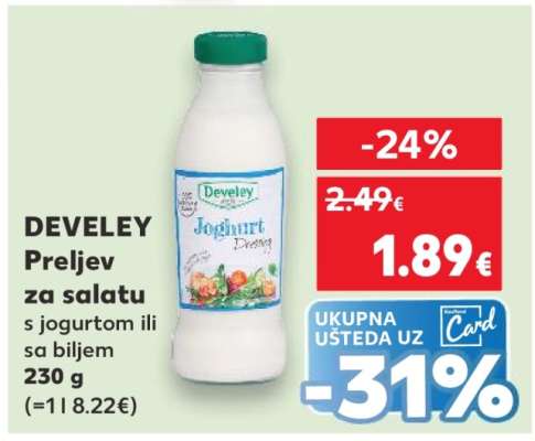 DEVELEY Preljev za salatu