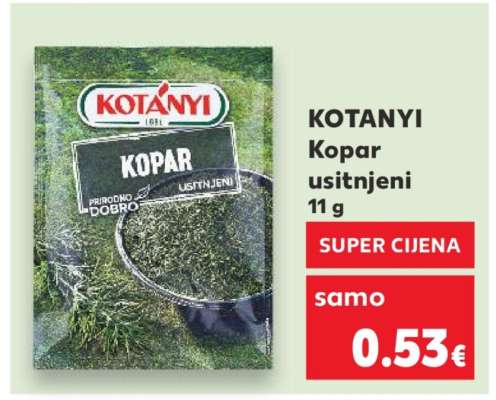 KOTANYI Kopar usitnjeni 11 g
