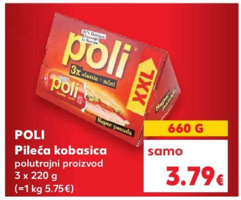POLI Pileća kobasica