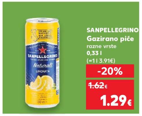 SANPELLEGRINO Gazirano piće razne vrste