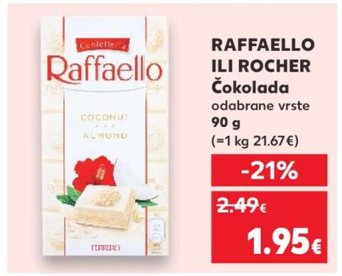RAFFAELLO ILI ROCHER Čokolada