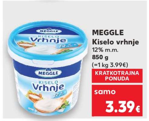 MEGGLE Kiselo vrhnje