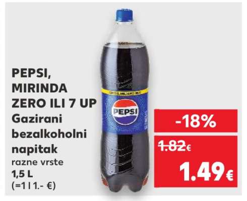 PEPSI, MIRINDA ZERO ILI 7 UP