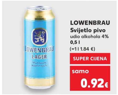 LÖWENBRÄU svijetlo pivo ,
