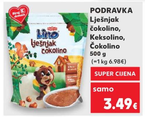 Lješnjak čokolino, Keksolino, Čokolino