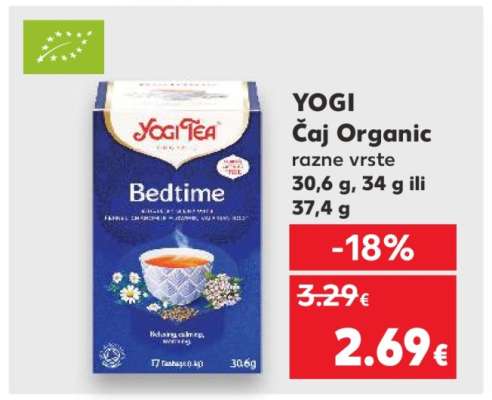 YOGI Čaj Organic