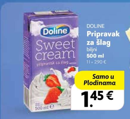 DOLINE Pripravak za šlag