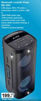 Bluetooth zvučnik Vivax BS-1001