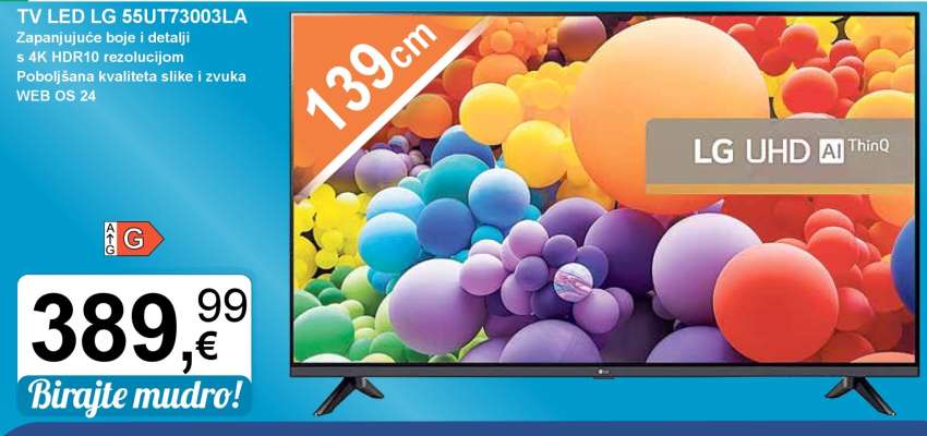 TV LED LG 55UT73003LA