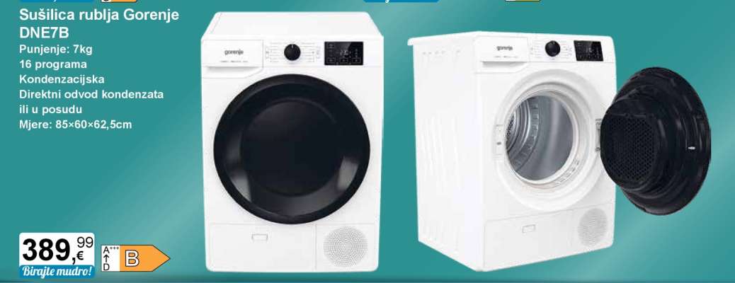 Sušilica rublja Gorenje DNE7B