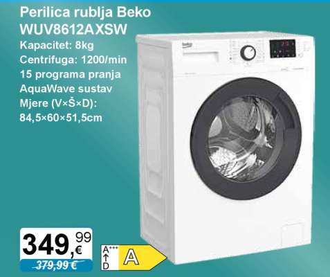 Perilica rublja Beko WUV8612AXSW