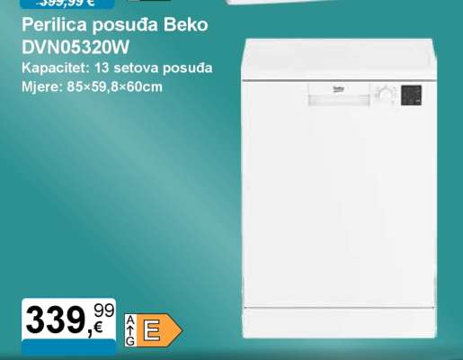 Perilica posuđa Beko DVN05320W