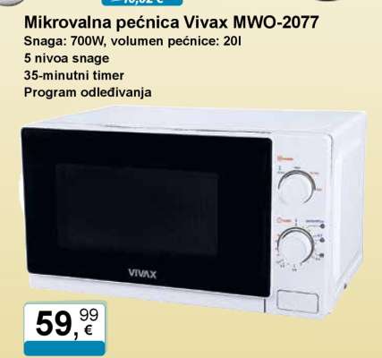 Mikrovalna pećnica Vivax MWO-2077