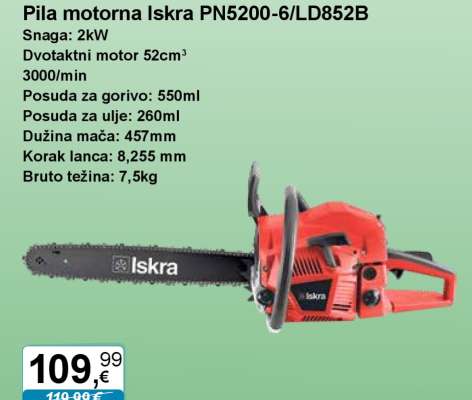 Pila motorna Iskra PN5200-6/LD852B