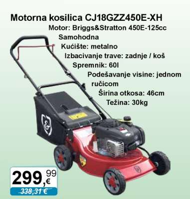 Motorna kosilica CJ18GZZ450E-XH