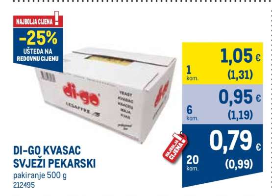 DI-GO KVASAC SVJEŽI PEKARSKI