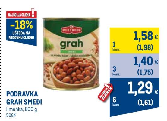 PODRAVKA Grah smeđi