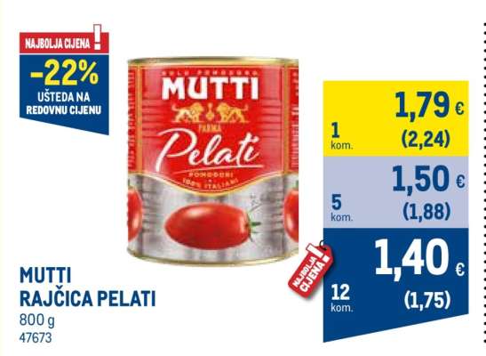 Mutti Rajčica pelati