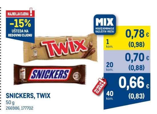SNICKERS TWIX