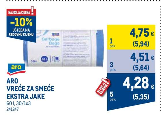 ARO VREĆE ZA SMEĆE EKSTRA JAKE