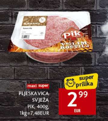 PLJESKAVICA SVJEŽA