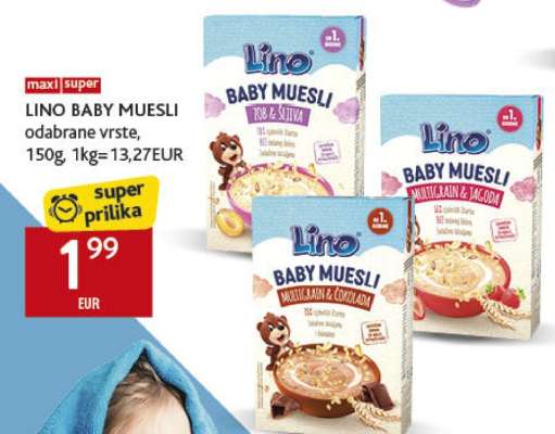 LINO BABY MUESLI odabrane vrste