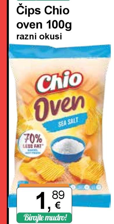 Čips Chio oven 100g