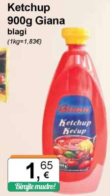 Ketchup 900g Giana