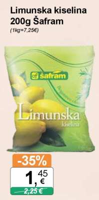 Limunska kiselina 200g Šafram