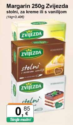 Margarin 250g Zvijezda
