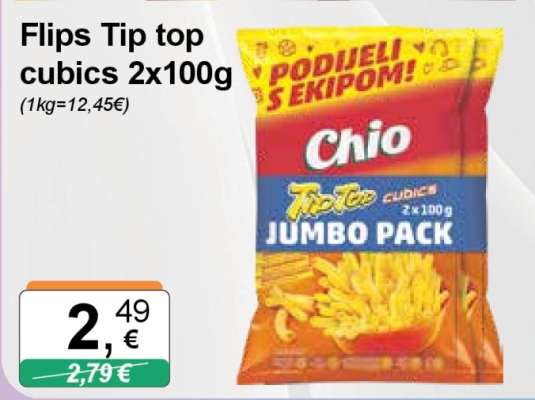 Flips Tip top cubics 2x100g