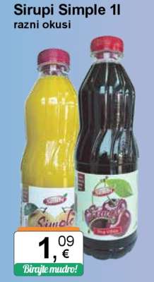 Sirupi Simple 1l