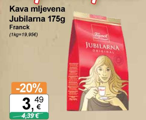 Kava mljevena Jubilarna 175g Franck