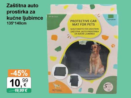 Zaštitna auto prostirka za kućne ljubimce