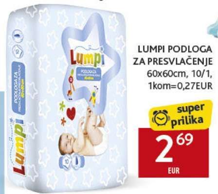 LUMPI podloga za presvlačenje