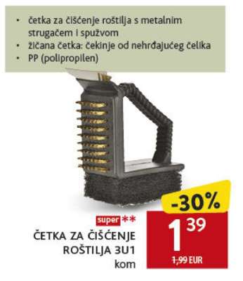 ČETKA ZA ČIŠĆENJE ROŠTILJA 3U1