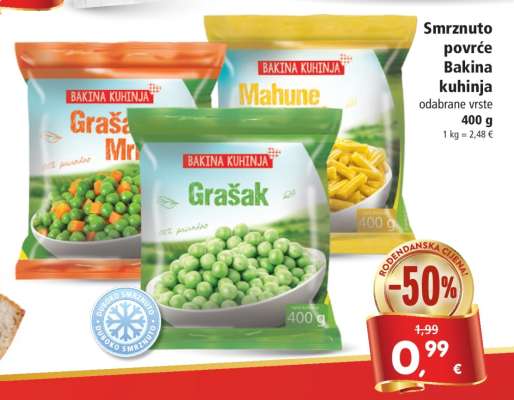 Smrznuto povrće Bakina kuhinja