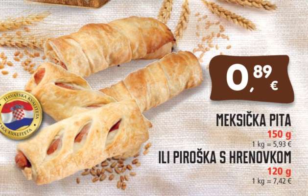 MEKSIČKA PITA ILI PIROŠKA S HRENOVKOM