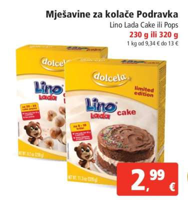 Mješavine za kolače Podravka