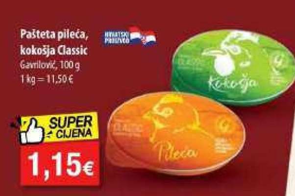 Pašteta pileća, kokošja Classic