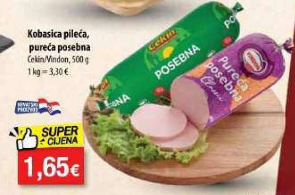 Kobasica pileća, pureća posebna