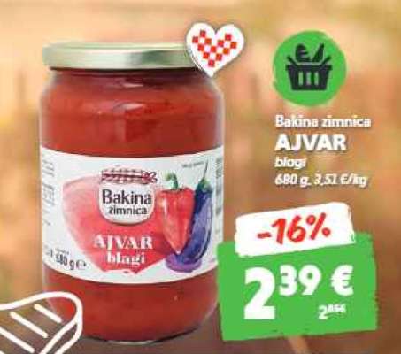 Bakina zimnica AJVAR blagi