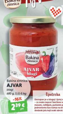 Bakina zimnica AJVAR blagi
