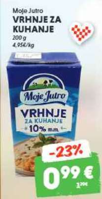Moje Jutro VRHNJE ZA KUHANJE