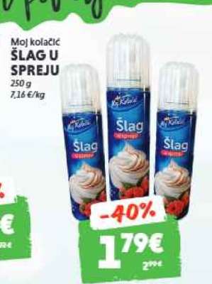 Moj Kolačić Šlag u Spreju