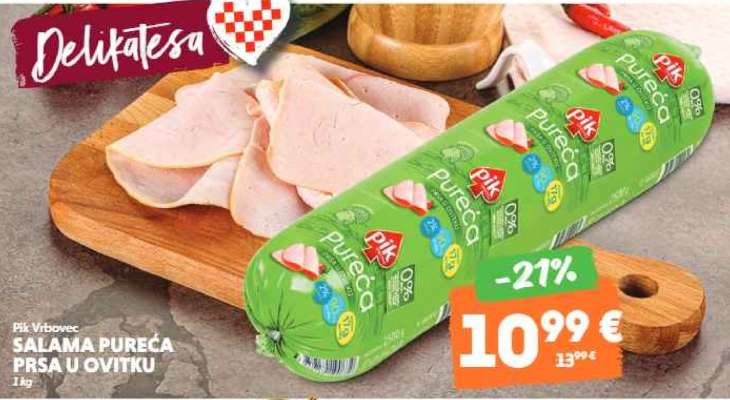 PIK Vrbovec Salama Pureća Prsa u Ovitku