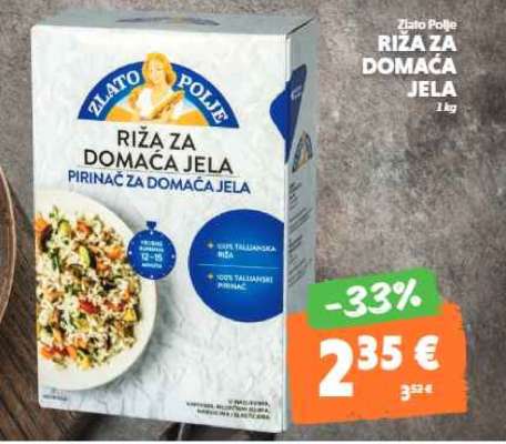 ZLATO POLJE RIŽA ZA DOMAĆA JELA