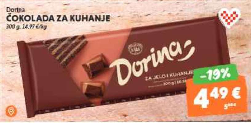 DORINA Čokolada za kuhanje